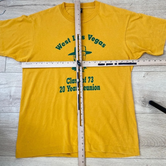Vintage Screen Stars 90s West Las Vegas Reunion T Shirt Stitch Yellow Large - Picture 7 of 11